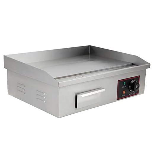 Olenyer 22 Electric Countertop Griddle Grill Griddle 3000W 110V Stainless Steel Commercial Restaurant Large Electric Griddle Kitchen Flat Hot plate Grill (122-572℉)