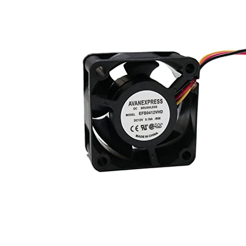 Twinkle Bay 40X20Mm Cooling Fan, Replacement For Efb0412Vhd Cooling Fan, 40 X 40 X 20Mm With 3Pin 3Wire Connector (Dc 12V) #TOP7