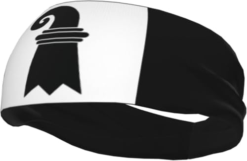 Basel Canton Flag Sports Sweatband for Men and Women