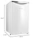 Danby DAR044A6PDB 4.4 Cu.Ft. Mini Fridge, Compact Refrigerator For Bedroom, Living Room, Bar, Dorm, Kitchen, Office, E-Star In Pearl White With Lock
