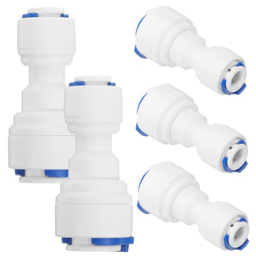 Alipis 5pezzi Connettore Per Tubo Acqua Spinta Dritta Raccordo Innesto Rapido Per Sistemi Idrici Filtri Acqua e Irrigazione Dimensioni