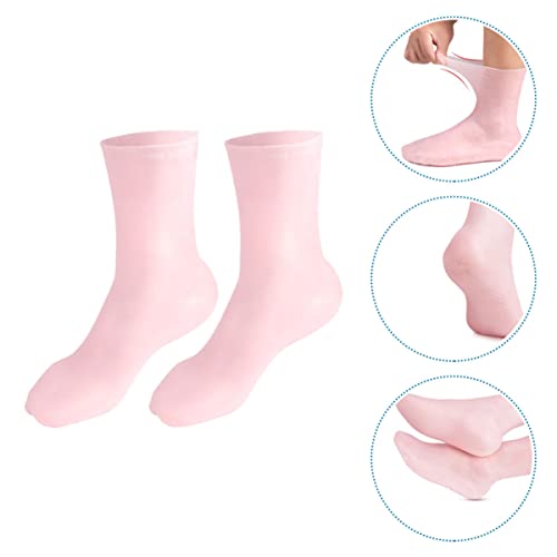 Beaupretty 3 Paare Feuchtigkeitsspendende Socken Strandsocken Fuß Für Trockene, Rissige Füße Damensocken Und Strumpfwaren Socken Für Die Frau Rissige Fußsocken Lotion Sebs Entferner Mädchen