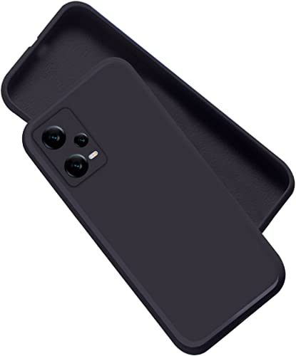 Image of A rtistque Back Cover Case for Mi Redmi Note 12 5G / Poco X5 with Camera Protection | Shockproof TPU|Stylish Protective Design|Slim Fit|Ultra Matte| Redmi Note 12 5G / Poco X5 5G Back Cover - Black