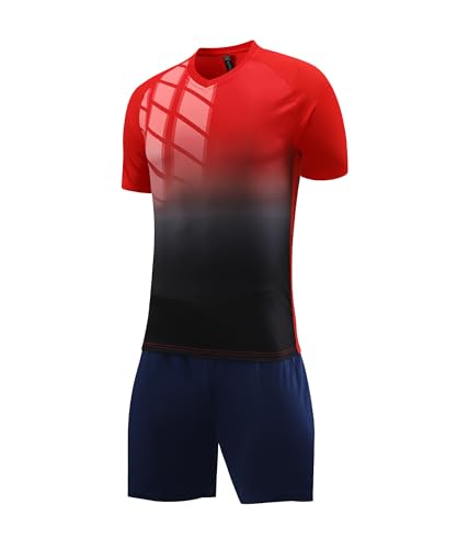 Image of M2C Kids Soccer Jersey Set Athletic Team Uniform Shirt and Shorts