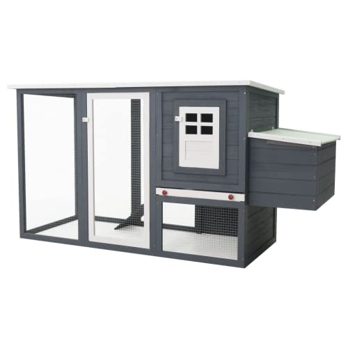 Hühnerstall, atmungsaktiver Hühnerstall aus Holz für den Außenbereich – Bild 7