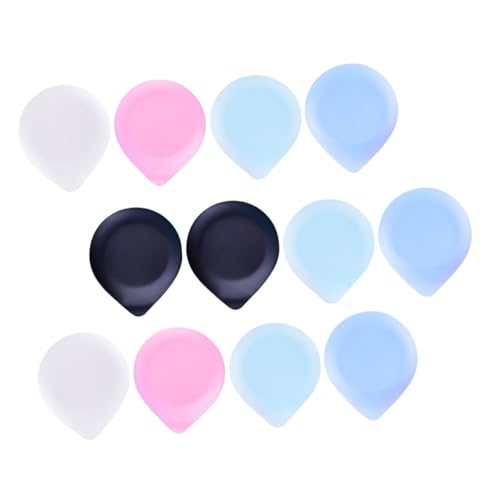 SAFIGLE 25個 使い捨て多色水滴形状プラスチックデザートプレート パーティーや誕生日会にで洗浄不要の軽量スナックトレイ