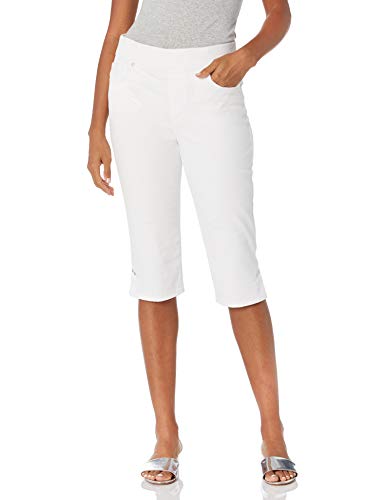 Gloria Vanderbilt Women's Avery Pull On Skimmer Short, Vintage White, 8