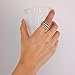 Elegant 18K Gold Plated Stackable Rings for Women - Non Tarnish Tri Color Rings Set, Perfect for Everyday Wear Ring Band, Mixed Metal Rings Stack Interlocking Ring with Hoops (Tri-Color, Size 8.0-8.5)