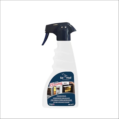Be Well - Limpiador desengrasante en spray para hornos y microondas, fórmula profesional, 500 ml, fabricado en Italia