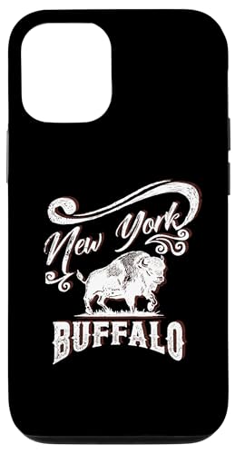 �j���[���[�N �o�b�t�@���[ �A�����J�� �o�C�\�� �E�F�X�^�� ���B���e�[�W �O���t�B�b�N �X�}�z�P�[�X iPhone 12/12 Pro �p