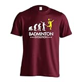 [アートワークスコウベ] バドミントン Tシャツ 半袖 練習着 ドライ バドミントンエボリューション ユニセックス M バーガンディ