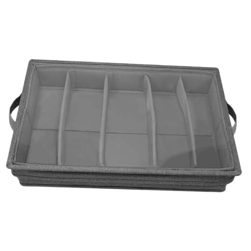 Holibanna Caja De Almacenamiento Portátil para Utensilios con Tapa Transparente Organizador De Cubiertos y Separadores para Cocina y Comedor Delicada Caja De Utensilios