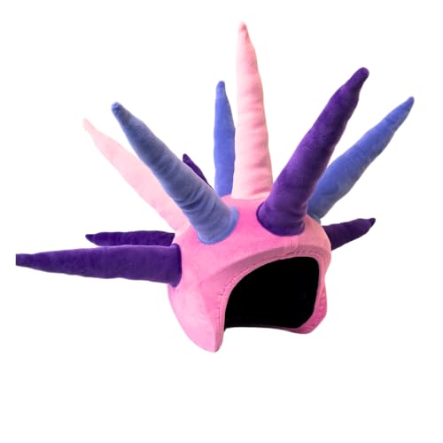 COOLCASC Velvet Spike - Universelle Passform Skihelmabdeckung - Passen Sie den Skihelm Ihres Kindes mit Einer lustigen und niedlichen Schutzhülle an - Snowboard- und Ski-Zubehör - Einheitsgröße