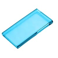 Replacement TPU Case Cover for iPod Nano 7th Generation (7G)，Transparent Scratch Protection Shell,Candy Color Soft Clear Sleeve Case (Blue)