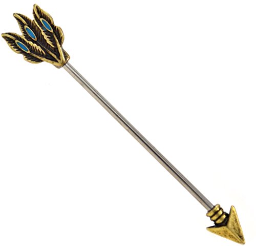 Byb barbells tribal arrow industrial barbell piercing jewelry - 1…