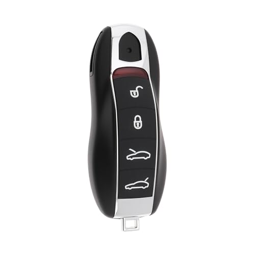 eMagTech Coque de clé télécommande à 4 boutons pour Porsche Panamera