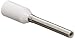 Panduit FSD75-6-D Insulated Ferrule, Single Wire, 20 AWG (.50mm?), 0.24-Inch Pin Length, White DIN End Sleeve (500-Pack)