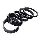 Mikinona Carbon Fiber Fahrrad Steuersatz Abstandhalter Teilig mit Dicke Hitzebeständig und Verschleißfest für Präzise Lenkeranpassung und Verbesserten Fahrkomfort