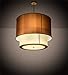 Meyda Tiffany 200419 Transitional Six Light Pendant from Cilindro Collection in Copper Finish, 40.00 inches
