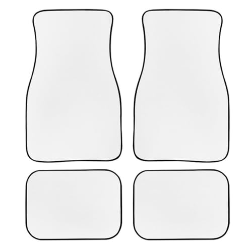 Alfombrillas blancas de neopreno impermeables para suelo de coche y SUV juego de 2 piezas