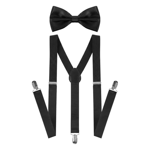 Set de Tirantes y Corbata de Moño para Hombre