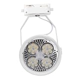LIFKOME LED spotlight Weiß LED schienenstrahler Praktische Innenbeleuchtung für Kleidungsgeschäft Laden und Wohnräume Langlebige Kunststoffausführung Natürliche Farbwiedergabe