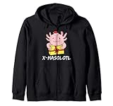 Photo Gallery fumetto di natale carino axolotl che tiene regalo x-mas x-masolotl felpa con cappuccio Photo Gallery fumetto di natale carino axolotl che tiene regalo x-mas x-masolotl felpa con cappuccio