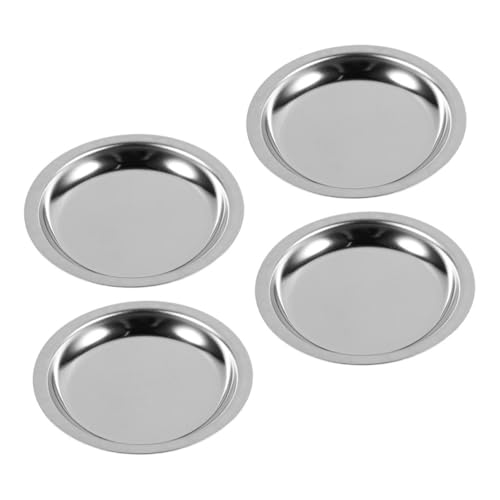 Luxshiny Tea Bag Storage Saucer 4 Piece Set Elegant Saucers Cups for Teabag Holder Heat Water Resistant