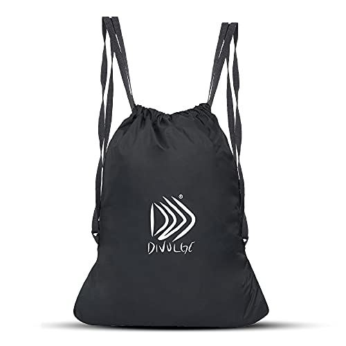 DIVULGE Multi Utility Drawstring Bag (Black , 16 L)