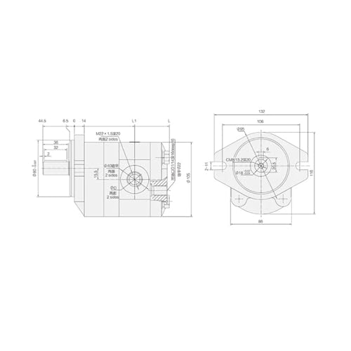 Pompe à engrenages hydraulique CMFDA-E308-ALP4S contre les pertes de pression