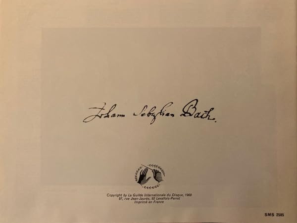 Guilde Internationale du Disque J.S. Bach Weihnachts-Oratorium Stereo, Nummeriert, Hans Swarowsky