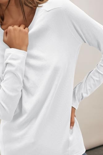 Cicy Bell Womens Long Sleeve Shirts Casual Loose Fit Crew Neck Seam Tunic Tops Fall Basic Tees2