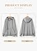 Eytino Women Plus Size Sweatshirts Long Sleeve Zip Up Oversized Casual Hoodies Jackets 2025 Fashion Fall Outfits,3X Gray