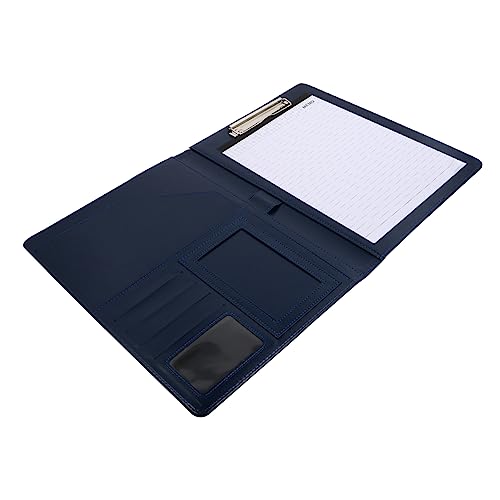 A4 Business Portfolio Folder PU Leather Document Organizer for Office Professional Use