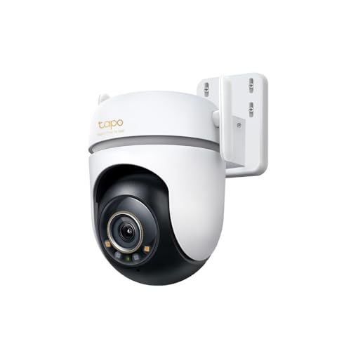 La Mejor Recopilación de Camaras de Seguridad Exterior disponible en línea. 42 Tapo TP-Link TC43, Cámara de Seguridad Wi-Fi Exterior 3K 5MP, Visión Nocturna a Color con Sensor Starlight, Detección por IA, Cobertura 360°, Compatible con Alexa