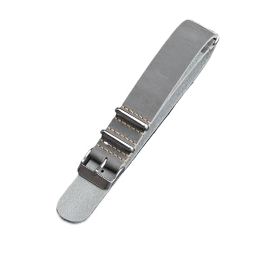 Bracelet de montre en cuir 24 mm fait main élastique et robuste