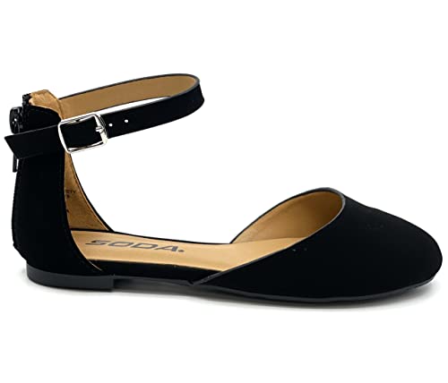 Soda Children's/Kid/Big Kid Girl's Ballerina Flat Shoes Missy 2 Black 1