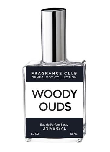 Fragrance Club Genealogy Collection Woody Ouds 1.9 fl oz. EDP, Inspired by Oud Wood, Long Lasting universal parfum with notes of agarwood, jasmine and musk is an exotic fragrance.