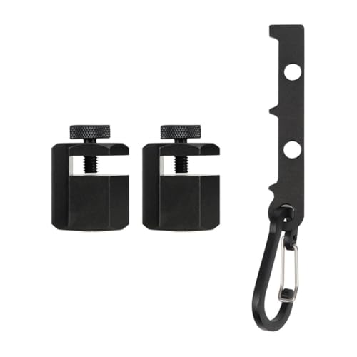 NbgrvB Jauges d'escalier carrées hexagonales pour disposition plate en alliage d'aluminium avec vis moletées, bleu, 3,8 x 2,5 cm, lot de chevalet et marquage de poutre d'escalier noir