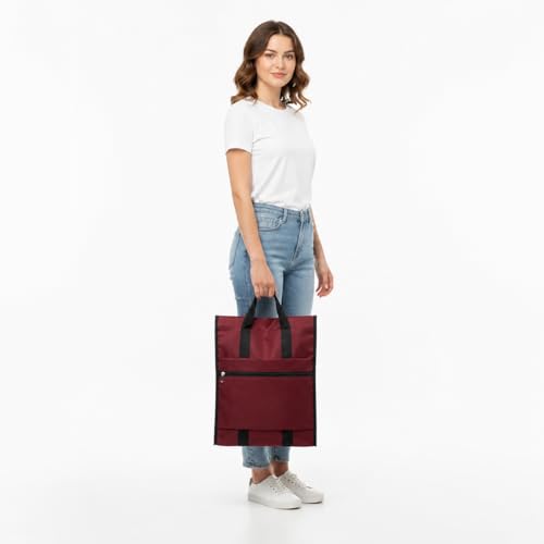 Image of Aklima Men's Waterproof Shopping Bags,Light weight Nylon Travel Tote Bag,Women,Girls,Boys tuition Bags, Mens and womens Daily Use Tote Bag