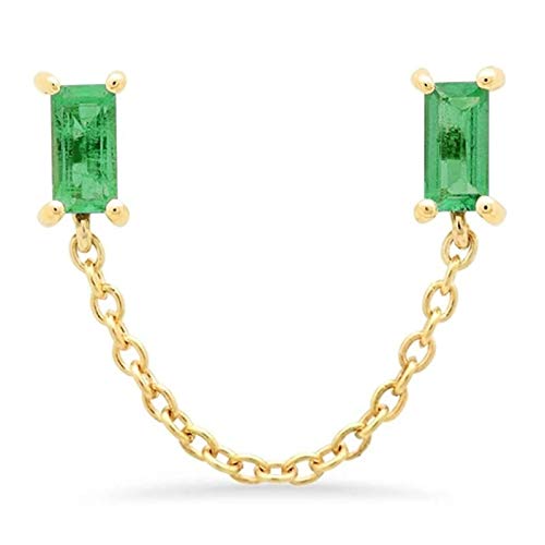 YCTTKDD 1/2PCS 925 Sterling Silber Waterdrop Ohrring Luxus Bling farbige Kristall Ohrstecker für Mädchen Damen CZ Brincos Jewerly yc617 (Gem Color : K)