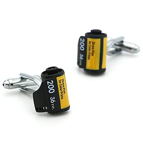Igame Film Roll Cuff Links Vintage Camera Design Quality Brass Cufflinks With Gift Box #TOP17