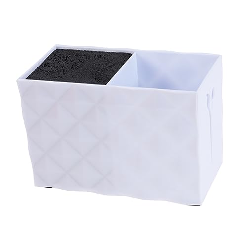 IWOWHERO Barber Scissor Shear Holder Box 2-in-1 Hairdressing Scissors Holder Hair Salon Supplies Storage Case White Scissors Case