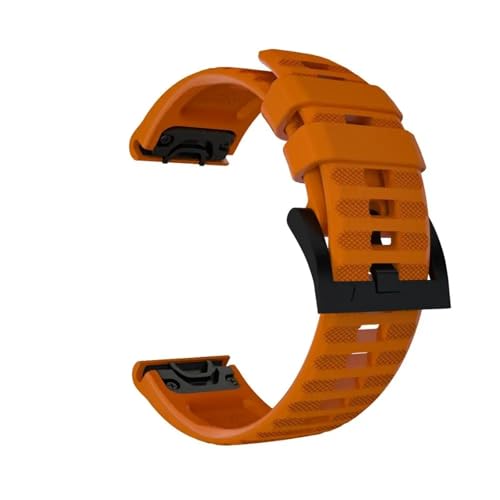 [�����ȓX] 22mm �E�H�b�`�o���h �X�g���b�v �ɓK��Garmin Fenix7 6 5 Fenix6 Pro Forerunner 935 945 �E�H�b�`�p �N�C�b�N�����[�X �V���R�� �C�[�W�[�t�B�b�g ���X�g�X�g���b�v(Orange,22mm)