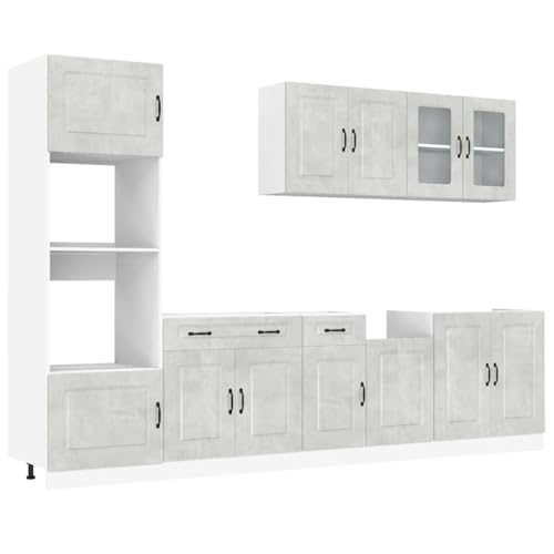 vidaXL Ensemble d'armoires de Cuisine 7 pcs Kalmar Bois d'ingénierie