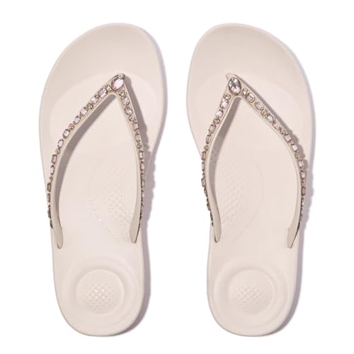 Image of FitFlop Iqushion Multi-Crystal Ergonomic Flip-Flops