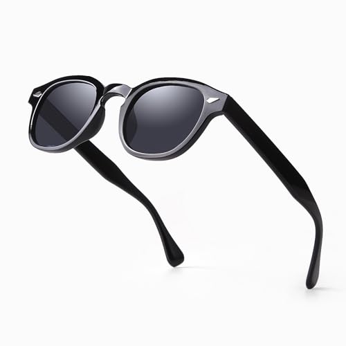 Vintage Retro Round Sunglasses for Men Women Classic Circle Sun Glasses Tinted Fashion Shades
