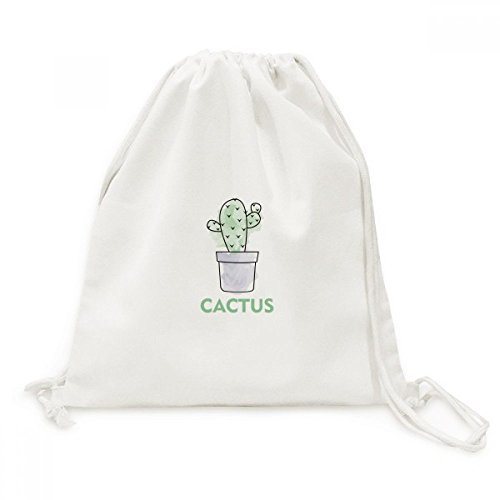 Sac à dos cordon Cactus Succulentes en toile pour vos randonnées et sorties urbaines