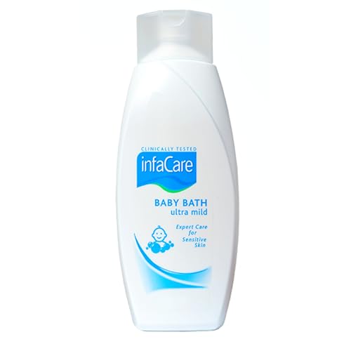 Infacare Baby Bath | Ultra-Mild & pH Balanced Formula | Gentle on Delicate Skin | Hypoallergenic & Dermatologically Tested | Baby Bath Wash for Sensitive Skin | 400 ml