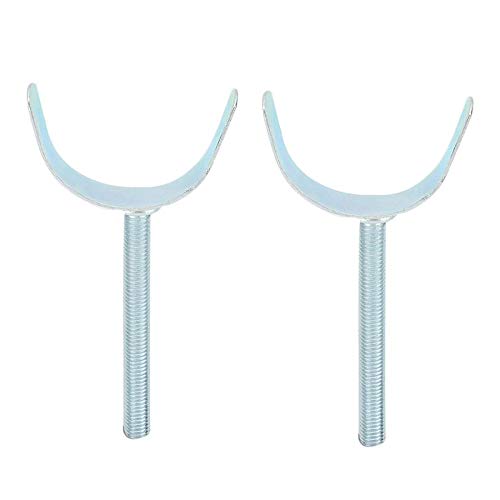 Image of Safe-O-Kid Safety Gate Clip U Shape Adaptor for Baby Safety Gate, Pressure Mounted Stair & Door Security Gate, Durable Wall Protector for Safety Rail, White, Pack of 2